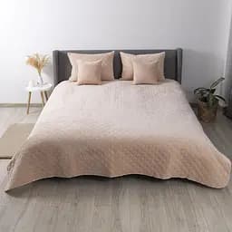 Покрывало ТЕП Velour пудра ромб прямой 180 x 240 см (4-00516_21707)