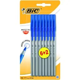 Ручка шариковая BIC Round Stic Exact 0.36 мм 8 шт. синяя (932862)