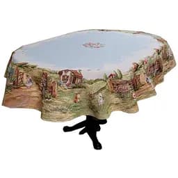 Скатерть Прованс Настроение овальная 136х180 см (44264)