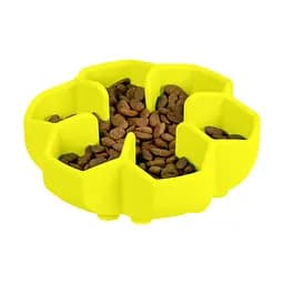 Миска для повільного харчування Waudog Silicone 750 мл жовтий - мініатюра 6