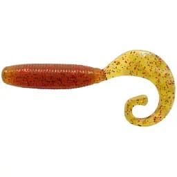 Силікон Reins Fat G-Tail Grub 3" 566 Motor Oil Red Flake (12 шт/уп)