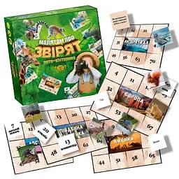 Настольная игра Майстер Малышам о зверятах Лото+Викторина