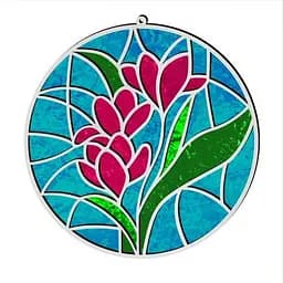 Набор для витражной живописи по номерам "Весенние цветы" Fabrika Decoru FDSGK-06