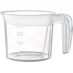 Мірна кружка Irak Plastik, 1,25 л, прозора (HU100)