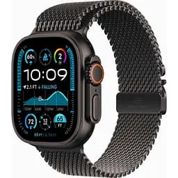 Смарт-часы Apple Watch Ultra 2 GPS + Cellular 49mm Black Titanium Case w. Black Titanium Milanese Loop – L (MX5V3CS/A)