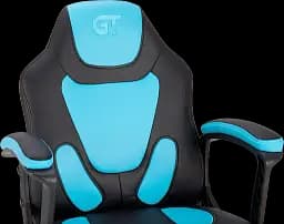 Геймерське дитяче крісло GT Racer чорне із синім (X-1414 Black/Light Blue) - мініатюра 4