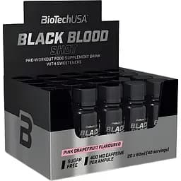 Набір передтренік BiotechUSA Black Blood Shot Lemonade 1.2 л (20 шт. х 60 мл)