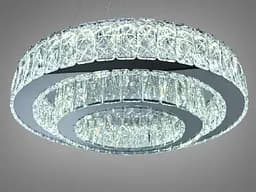 Підвісна кришталева люстра LED хром 82Вт 4510 Лм - мініатюра 3