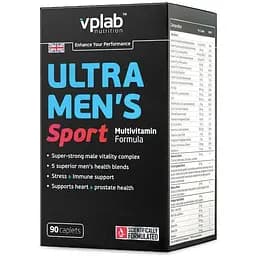 Витамины и минералы VPLab Ultra Mens Sport Multivitamin, 90 каплет