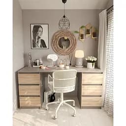 Стол компьютерный Moreli T-228 158x758x600 мм Капучино/Дуб сонома (mo-t228-capuch-sonoma)