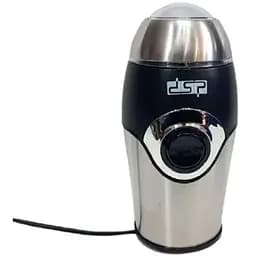 Кавомолка DSP КА 3001 електрична імпульсна з нержавіючої сталі 50 г з малошумним двигуном 200 Вт сріблясто-чорна (lp-90167_297)