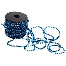 Намисто на ялинку Linhai 4 мм х 11 м новорічна прикраса синє (890193)