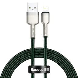 Кабель Baseus Cafule Metal Lightning 2.4A (2m) green (CALJK-B06)