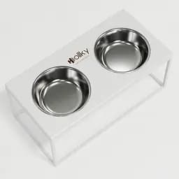 Hollky Base XL20 — миски на підставці для великих собак (2 × 1,8 л) - мініатюра 7