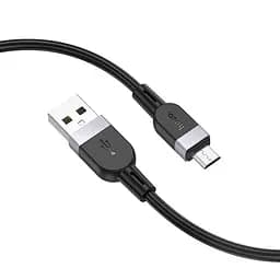 Кабель Hoco X109 Energy silicone charging data cable Micro (L=1 м) чорний - мініатюра 3