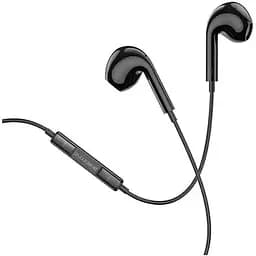Навушники з мікрофоном Borofone BM30 Max Acoustic wire control earphones для Type-C with mic TWS Black