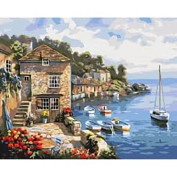 Картина по номерам Brushme Лодки в море 48x60 см