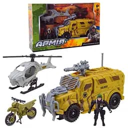 Іграшковий набір Військовий Bambi BL2314 військовий транспорт, аксесуари