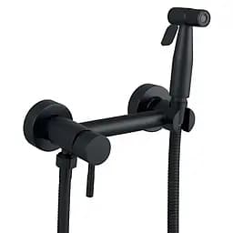 Змішувач для гігієнічного душу зовнішнього монтажу Mixxus SUS-222 Black MX0680, Чорний матовий