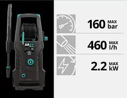 Мийка високого тиску Annovi Reverberi XP 160P + щітка patio (15520) - мініатюра 5