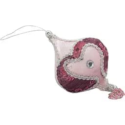 Ялинкова іграшка м'яка Jin Yu Long Craft Factory 10 см з бісером в асортименті (430239-3)