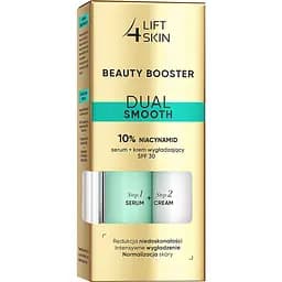  Сироватка Lift 4 Skin Beauty Booster Dual Smooth 10% Niacynamid Serum + Cream SPF30+30 мл (2шт. х15 мл) - мініатюра 2