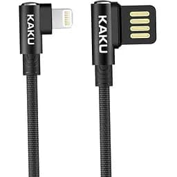 USB кабель кутовий Kaku KSC-028 USB - Lightning 1m - Black