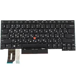 Клавіатура для ноутбука LENOVO (ThinkPad: T490s, T495s) rus, black, без фрейму - мініатюра 2