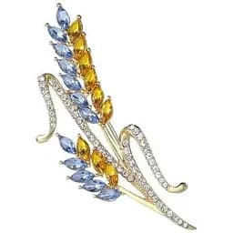 Брошь пшеница Желто-Голубая колоски колосок символ Украины