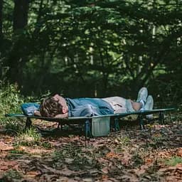 Ліжко складане Naturehike XJC08 CNK2550WS020, поліестер, алюміній, чорний - мініатюра 8