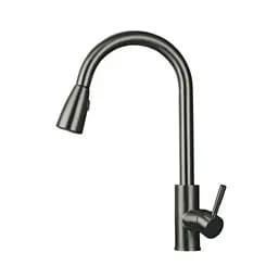 Змішувач для кухні Mixxus SUS-014-B Graphite з висувною лійкою (MI6564)