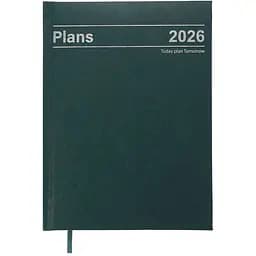 Щоденник датований Buromax Style 2026 A5 бумвініл/поролон зелений (BM.21120-04)