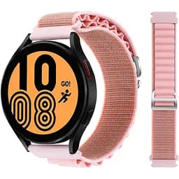 Браслет для Samsung Galaxy Watch 7 - рожевий Watchbands NormalCloth Wave ширина кріплення 20мм нейлоновий (W48-0WBWB14340665)