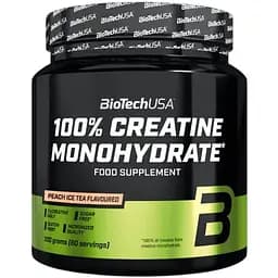 Креатин BiotechUSA 100% Creatine Monohydrate Ice tea-peach 300 г