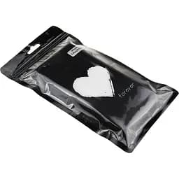 Чохол-накладка Toto Glass Fashionable Case Apple iPhone 7 Plus/8 Plus White Heart on Black - мініатюра 2