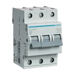 Автоматичний вимикач 3-полюсний Hager 3п C 32A 6кА 3м (MC332A)