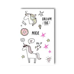 Набір тимчасових татуювань Магічний єдиноріг EC-658 різнокольорове