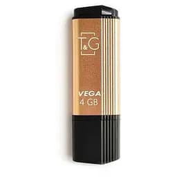 Флеш накопитель USB 4Gb T&G Vega TG121 золотистый USB 2.0 (TG121-4GBGD)