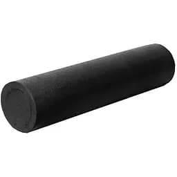 Масажний ролик (роллер) гладкий PowerPlay 4021 Fitness Roller Чорний (60x15 см) (PP_4021_60*15_Black)