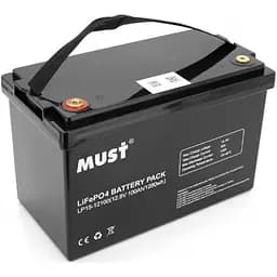 Аккумулятор Must LiFePO4 LP15-12100 12,8V 100Ah, 1,28kWh, BMS50A@4S