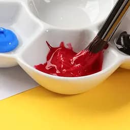 Порцелянова палітра для акварелі Квітка 12×12см MEEDEN - мініатюра 4