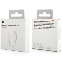 Адаптер Apple ммX62 Lightning вхід тато вихід 3.5 мм мама - мініатюра 2