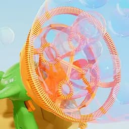 Пістолет для мильних бульбашок H035 Bubble Gun з пропелером 2in1 + bottle 250ml Green - мініатюра 3