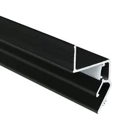 LED профіль для натяжної стелі гарпунна система. Ефект "тіньового шва". 3м KLOODI KLP NAT2951 3 BK