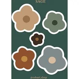 Стікери Cobart "Sage" об'ємні 