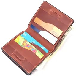 Чоловічий шкіряний гаманець Grande Pelle 9.5х10х1.5 см acs0024006 - мініатюра 5