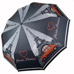 Женский складной зонтик полный автомат The Best 102 см черный