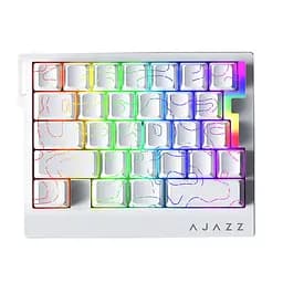 Игровая проводная магнитная клавиатура Ajazz AK029 / Ice Island Switch / White Lines