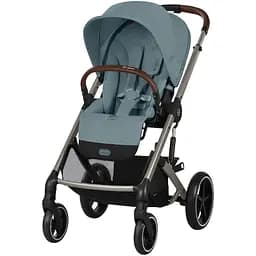 Коляска Cybex Balios S Lux TPE Stormy Blue з бампером + Люлька Cybex S Stormy Blue блакитна  - мініатюра 2