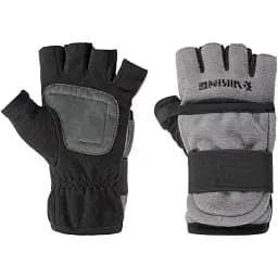 Рукавички Viking Fishing Ice Pro Gloves L (fleece) 5 cut finger+cover Grey-graphite